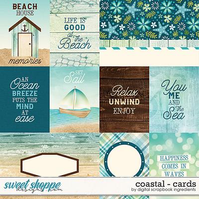 Coastal | Cards by Digital Scrapbook Ingredients