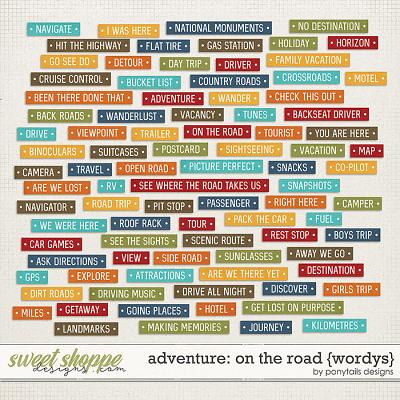 Adventure: On the Road Wordys by Ponytails
