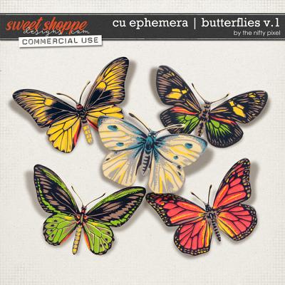 CU EPHEMERA | BUTTERFLIES V.1 by The Nifty Pixel