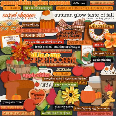 Autumn Glow Taste of Fall by Clever Monkey Graphics