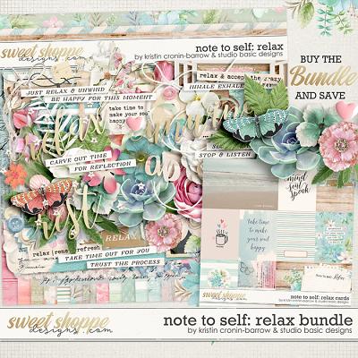 Note To Self: Relax Bundle by Kristin Cronin-Barrow & Studio Basic