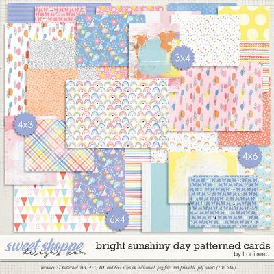Bright Sunshiny Day Patterned Cards by Studio Basic and Traci Reed