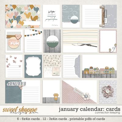 January Calendar Journal Cards by Connection Keeping