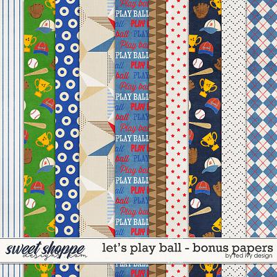 Let's Play Ball - Bonus Papers by Red Ivy Design