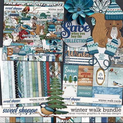 Winter walk - Bundle by Clever Monkey Graphics & WendyP Designs