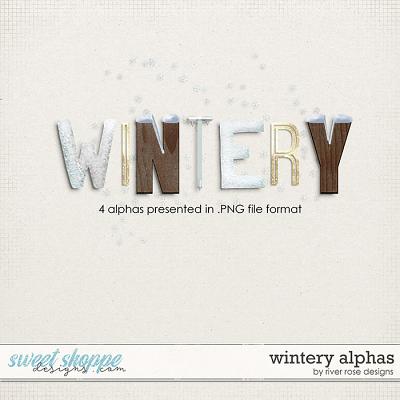 Wintery Alphas by River Rose Designs