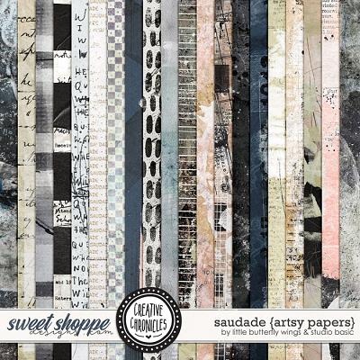 Creative Chronicles: Saudade Artsy Papers by Little Butterfly Wings & Studio Basic