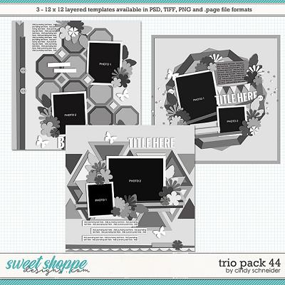 Cindy's Layered Templates - Trio Pack 44 by Cindy Schneider
