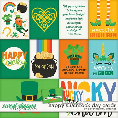 Happy Shamrock Day Cards by Clever Monkey Graphics 