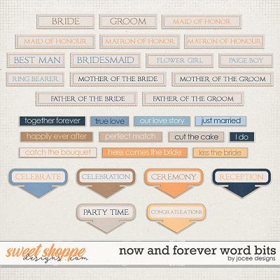 Now and Forever Word Bits by JoCee Designs