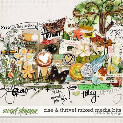 Rise & Thrive! mixed media bits by Little Butterfly Wings