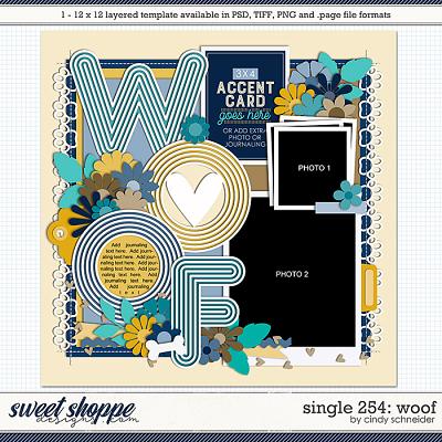 Cindy's Layered Templates - Single 254: Woof by Cindy Schneider
