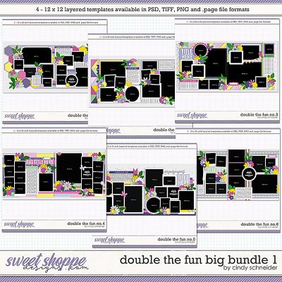 Cindy's Layered Templates - Double the Fun Big Bundle 1 by Cindy Schneider