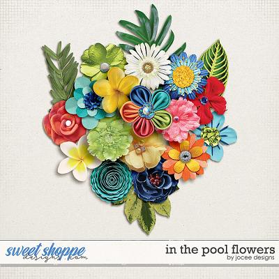 In the Pool Flowers by JoCee Designs