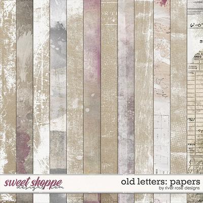 Old Letters: Papers by River Rose Designs