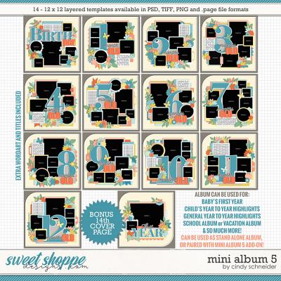 Cindy's Layered Templates - Mini Album 5 by Cindy Schneider