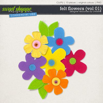 Felt Flowers {Vol 01} by Christine Mortimer