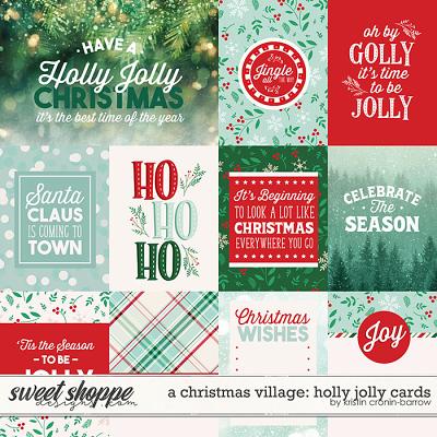 A Christmas Village: Holly Jolly Hideaway Cards by Kristin Cronin-Barrow 