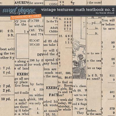 CU Vintage Textures: Math Textbook no. 2 by Tracie Stroud