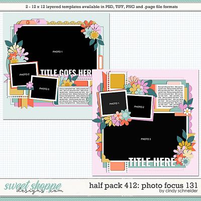 Cindy's Layered Templates - Half Pack 412: Photo Focus 131 by Cindy Schneider