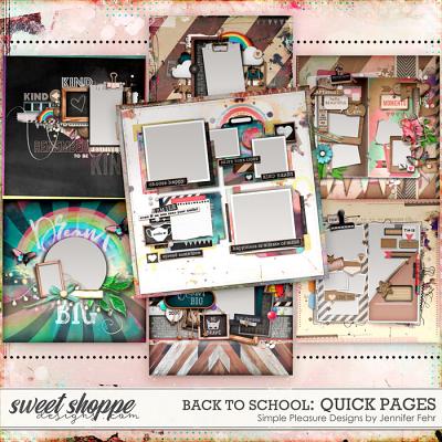 back to school quick pages: simple pleasure designs by jennifer fehr