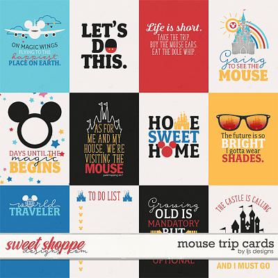 Mouse Trip Cards by LJS Designs 