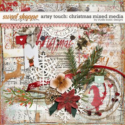 Artsy Touch: Christmas Mixed Media by Studio Basic