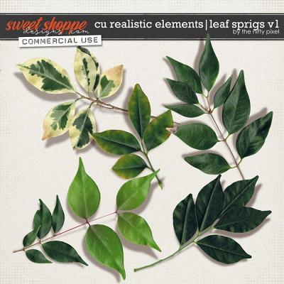 CU REALISTIC ELEMENTS | LEAF SPRIGS V.1 by The Nifty Pixel