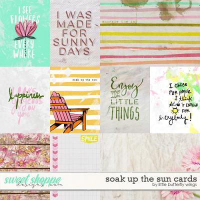 Soak up the sun cards by Little Butterfly Wings