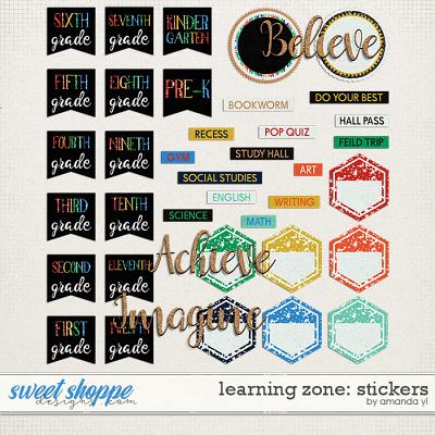 Learning Zone: Stickers by Amanda Yi
