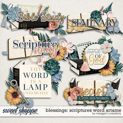 Blessings: Scriptures Word Art by Meagan's Creations
