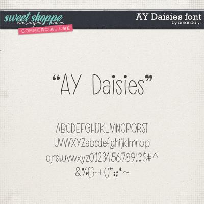 CU AY Daisies font by Amanda Yi
