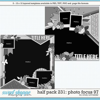 Cindy's Layered Templates - Half Pack 231: Photo Focus 97 by Cindy Schneider