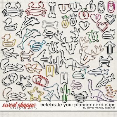 Celebrate You - Planner Nerd Clips Clever Monkey Graphics 