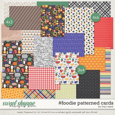 #foodie Patterned Cards by Traci Reed