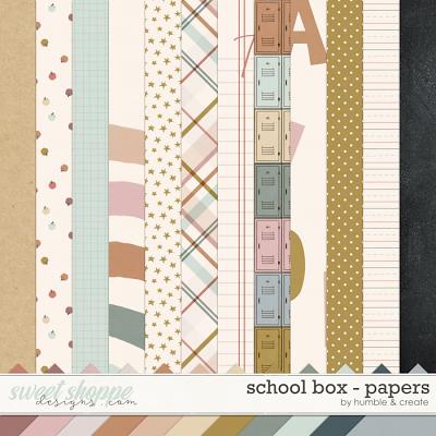 School Box | Papers - by Humble & Create