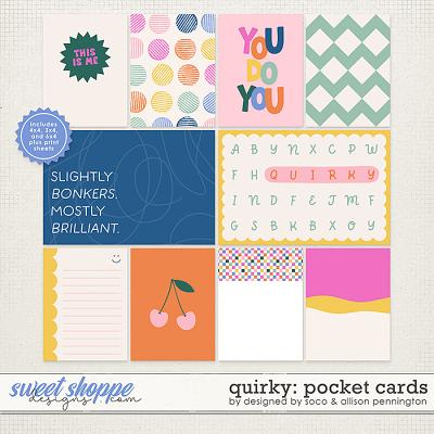 Quirky: Pocket Cards by Allison Pennington and Designed by Soco