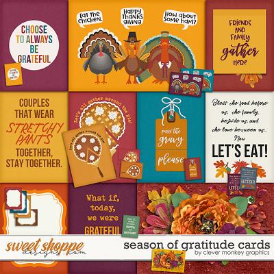 Season of Gratitude Cards by Clever Monkey Graphics