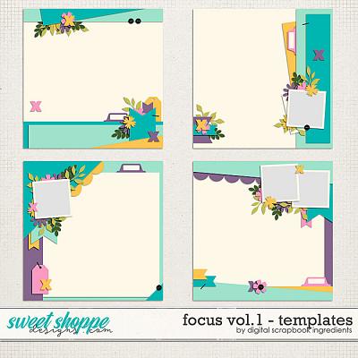Focus Templates Vol.1 by Digital Scrapbook Ingredients