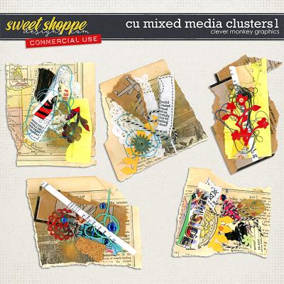 CU Mixed Media Clusters by Clever Monkey Graphics