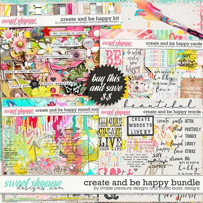 Create & Be Happy Bundle by Simple Pleasure Designs and Studio Basic