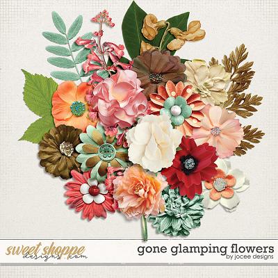 Gone Glamping Flowers by JoCee Designs