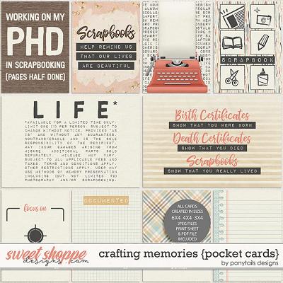 Crafting Memories Pocket Cards by Ponytails