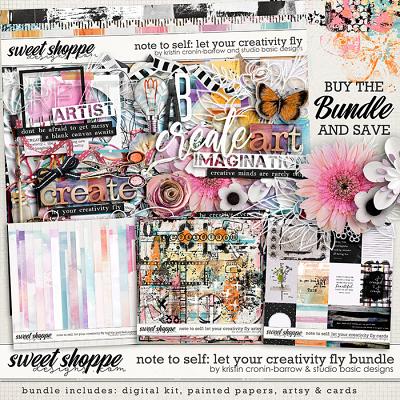 Note to Self: Let Your Creativity Fly Bundle by Kristin Cronin-Barrow and Studio Basic Designs