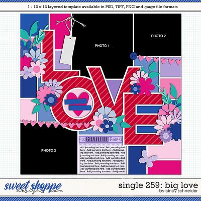 Cindy's Layered Templates - Single 259: Big Love by Cindy Schneider