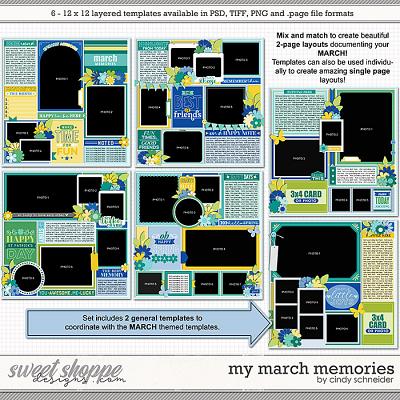 Cindy's Layered Templates - My March Memories by Cindy Schneider