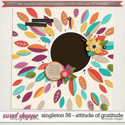 Brook's Templates - Singleton 56 - Attitude of Gratitude