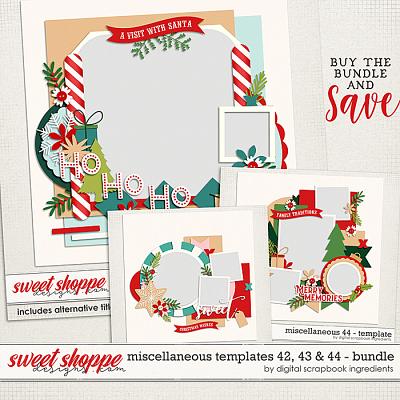 Miscellaneous 42, 43 & 44 Template Bundle by Digital Scrapbook Ingredients