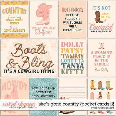 She's Gone Country Pocket Cards 2 by Ponytails