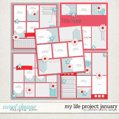 My Life Project: January Layered Templates by Southern Serenity Designs